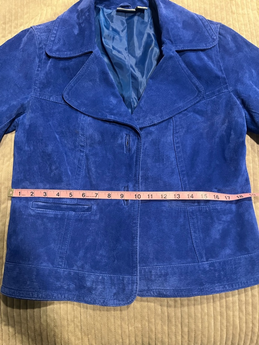 Chico’s Royal Blue Suede Jacket - Picture 10 of 11